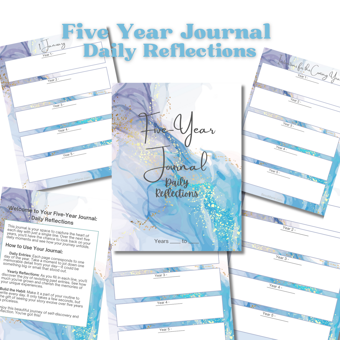 5 Year Journal - Daily Reflections